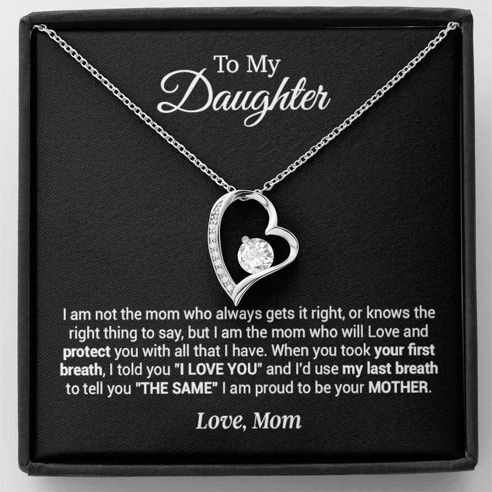 To My Daughter Necklace, Gift For Daughter From Mother, Mother's Day Gift