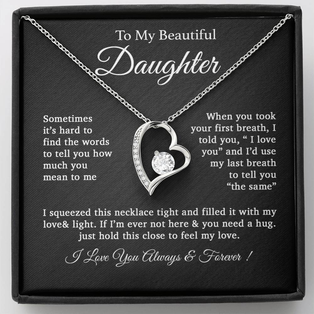 To My Daughter Necklace, Daughter Father Necklace, Daughter Gift From Dad 25_2