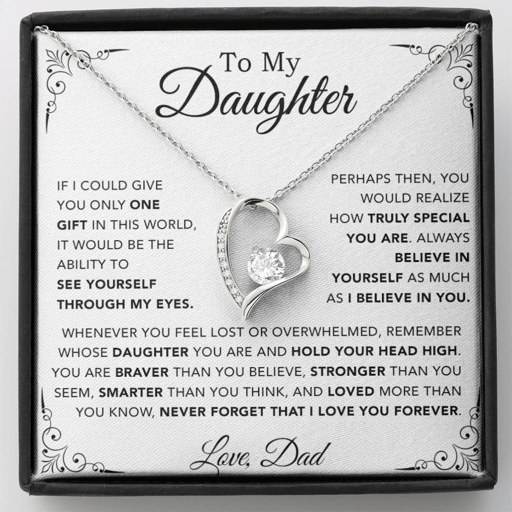To My Daughter Necklace, Gift for Daughter from Dad, Father Daughter Necklace 11_10