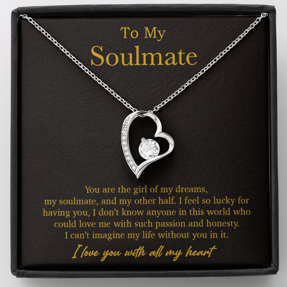To My Soulmate Necklace, Valentines Day Gift, Soulmate Gifts, Birthday Gifts_Gold_21_10