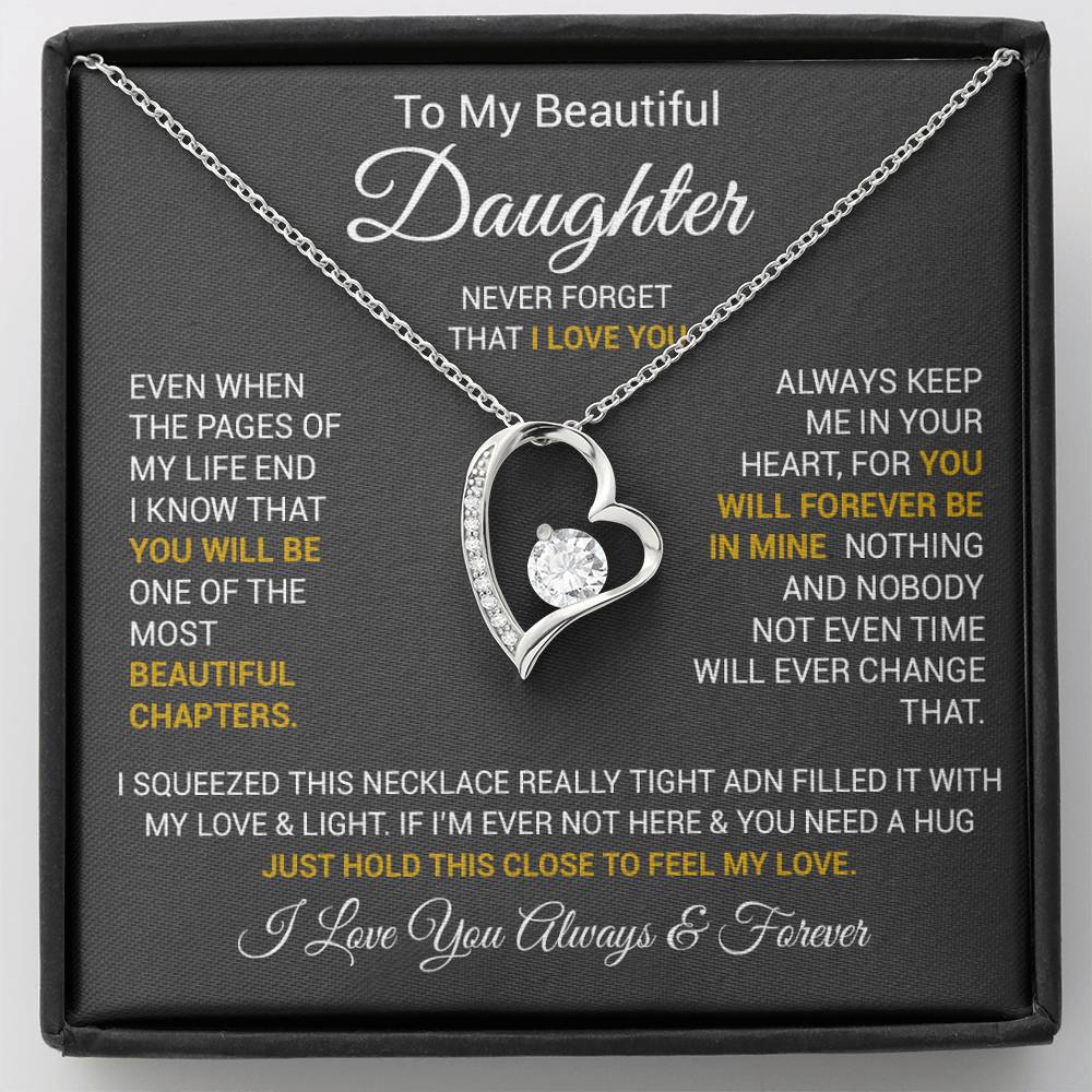 To My Daughter Necklace, Daughter Father Necklace, Daughter Gift From Dad, Mom 2_10