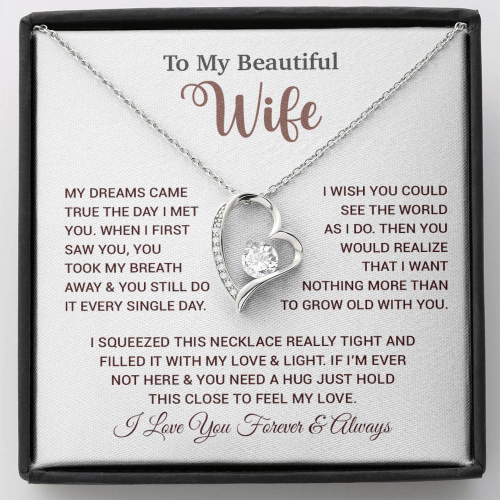 To My Wife Necklace, Wife Gift From Husband, Wife Husband Necklace, Christmas Gift 24_9
