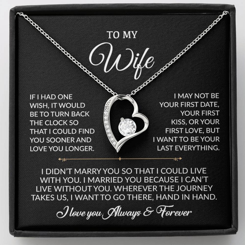 To My Wife Necklace, Gift For Wife, Anniversary Gift For Wife, Necklace For Wife