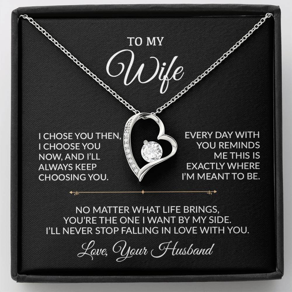 To My Wife Necklace, Gift For Wife, Anniversary Gift For Wife, Necklace For Wife