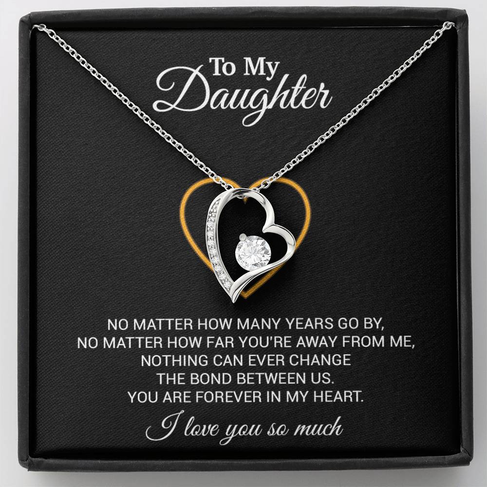 To My Daughter Necklace, Gift For Daughter From Dad, Daughter Father Necklace 12_7_Black
