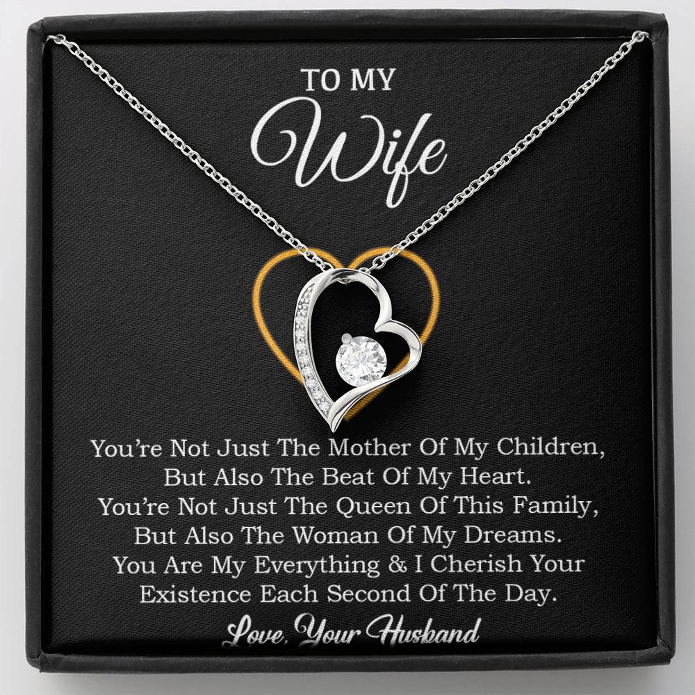 To My Wife Necklace, Gift For Wife, Anniversary Gift For Wife, Necklace For Wife 30_1_Black