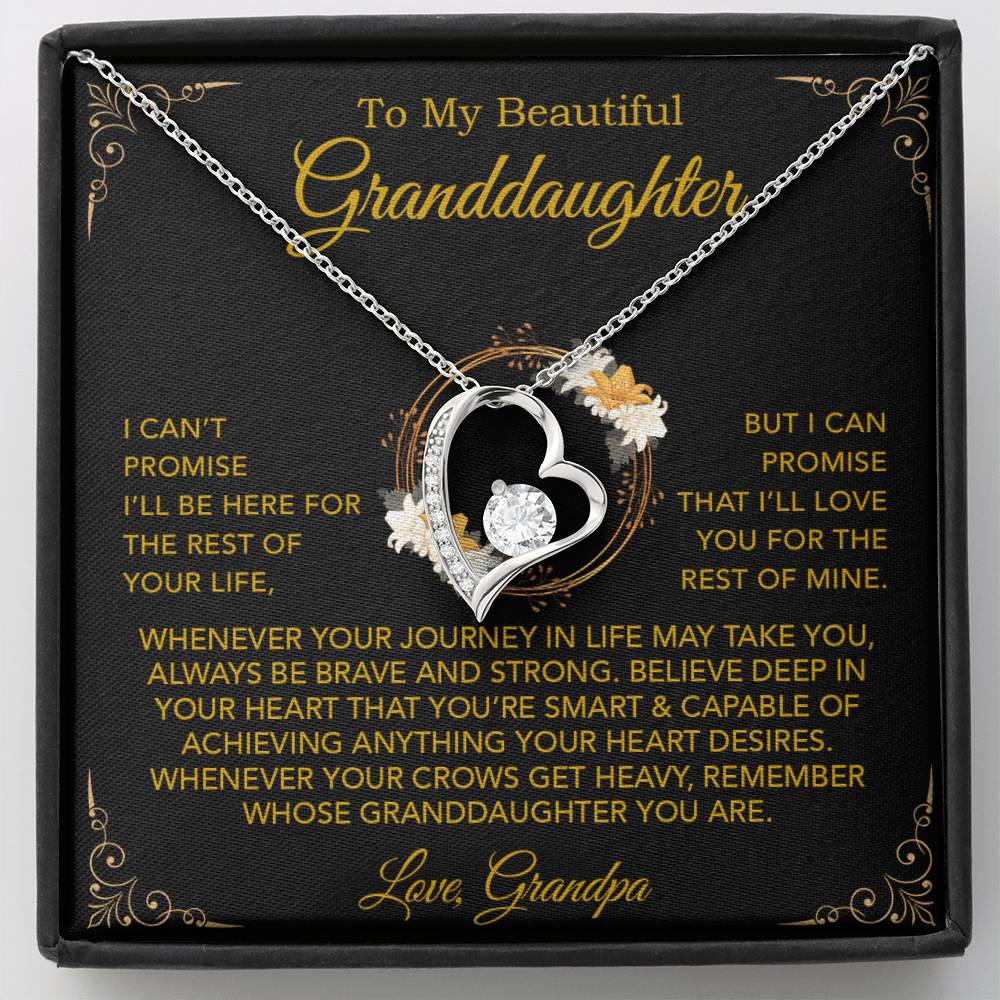 To My Granddaughter Necklace, Xmas Birthday Gift For Granddaughter From Grandpa 24_9