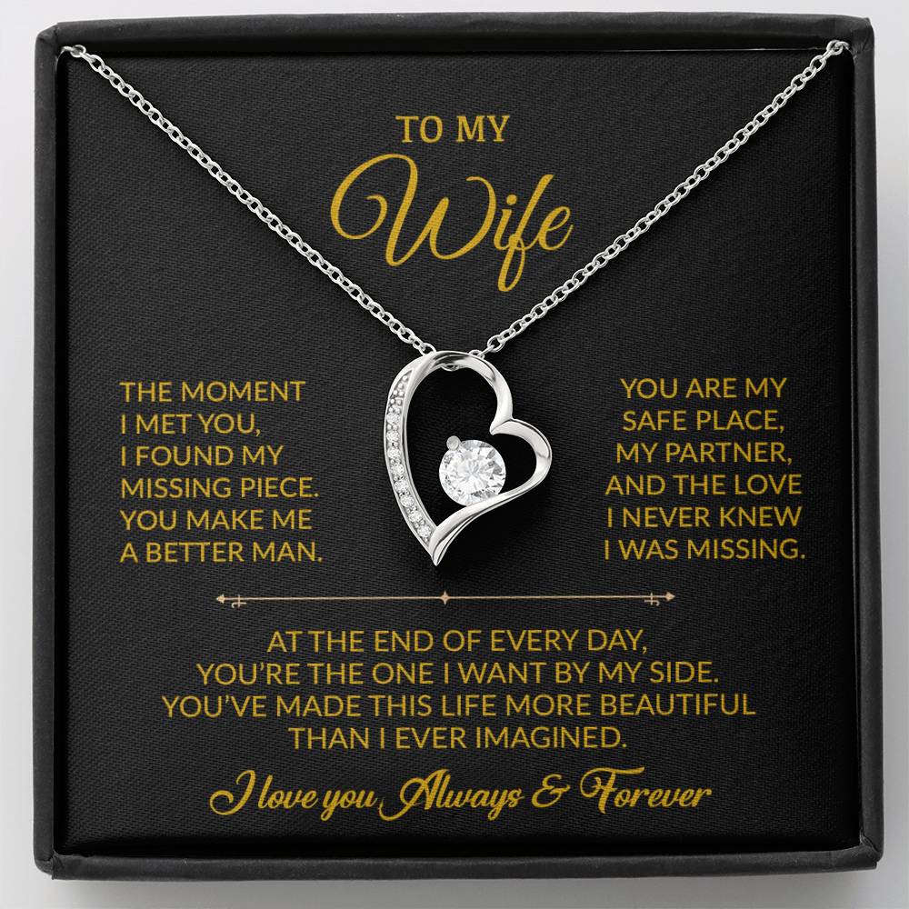 To My Wife Necklace, Gift For Wife, Anniversary Gift For Wife, Necklace For Wife