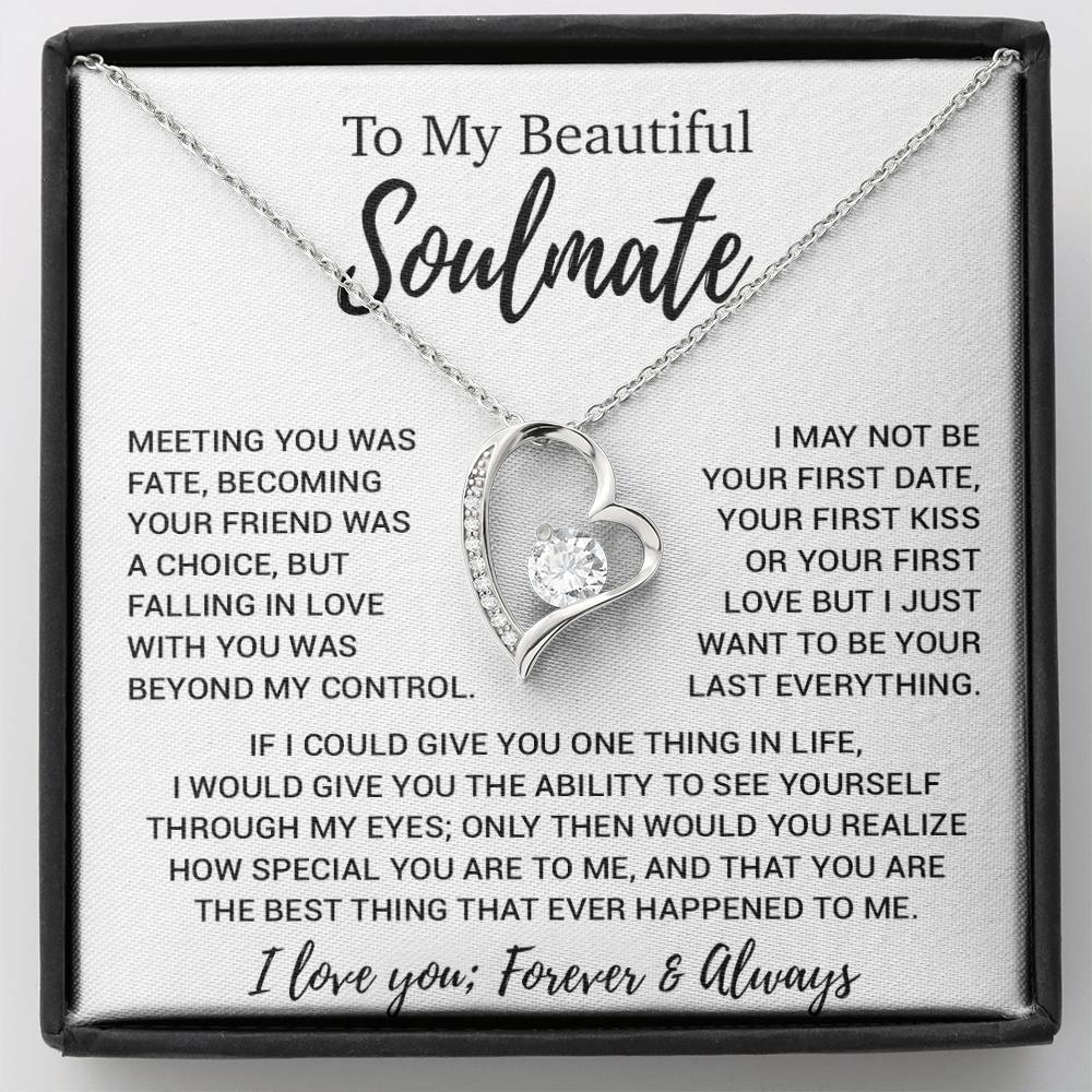 To My Soulmate Necklace, Soulmate Gift, Soulmate Jewelry Anniversary 13_8