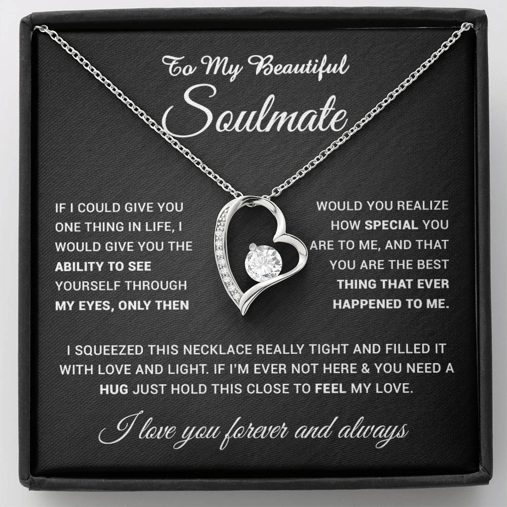To My Soulmate Necklace, Gift For Soulmate, Anniversary Gift, Birthday Gift 25_4