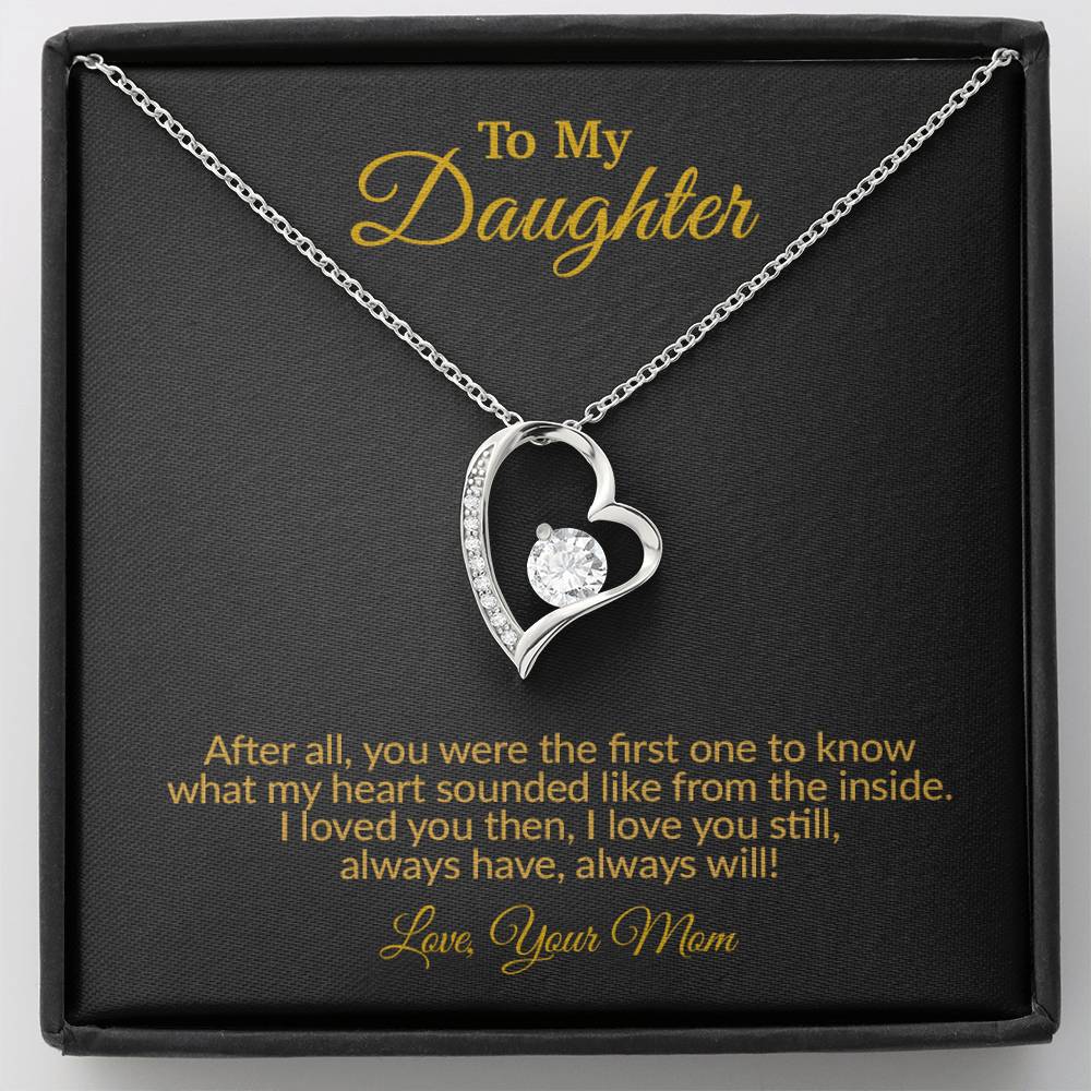 To My Daughter Necklace, Gift for Daughter from Mom, Mother Daughter Necklace