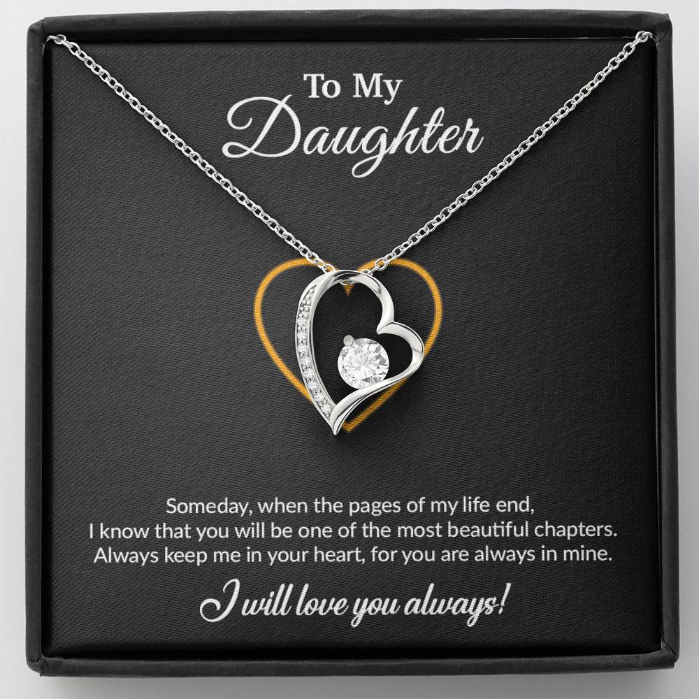 To My Daughter Necklace, Gift for Daughter from Mom, Mother Daughter Necklace
