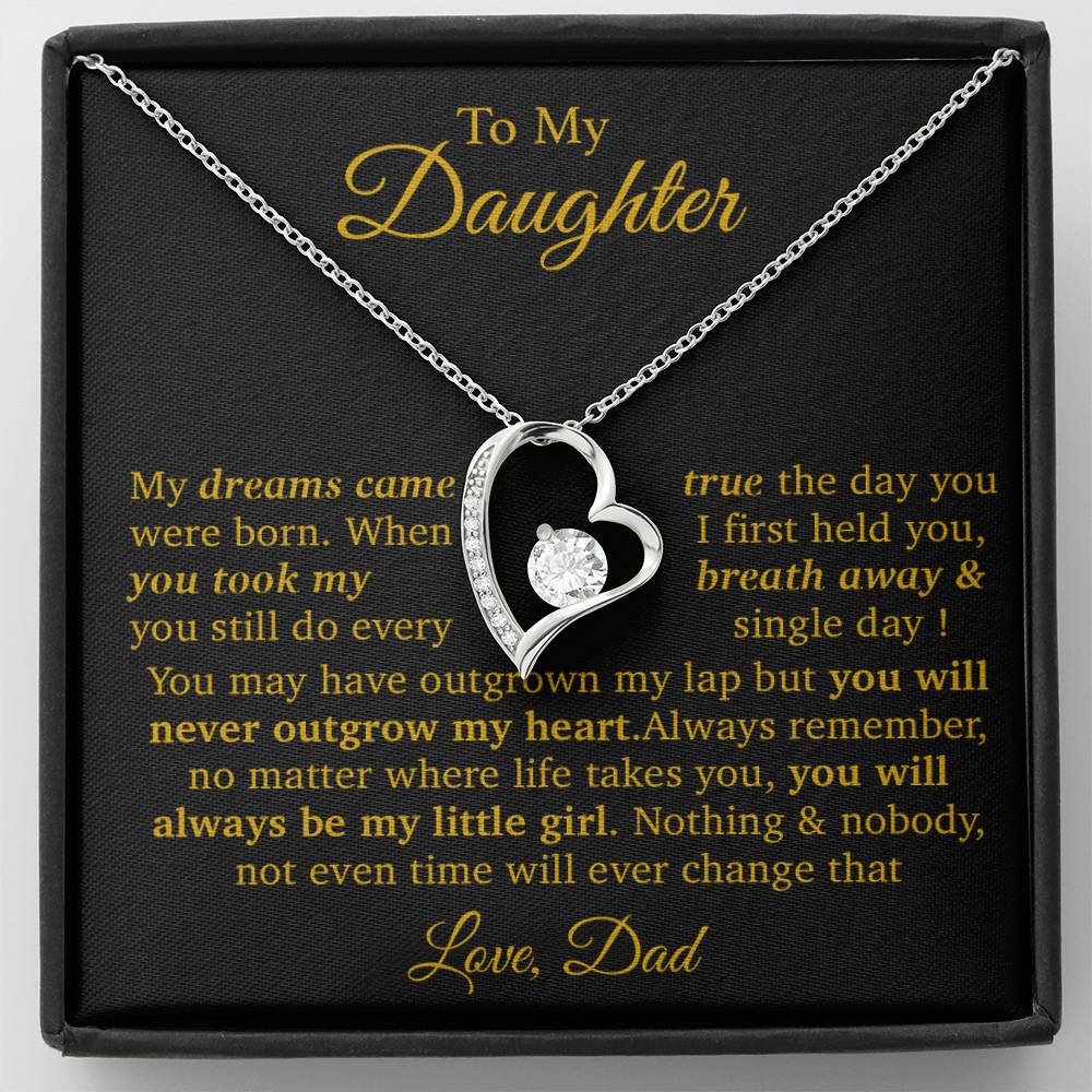 To My Daughter Necklace Gift From Dad, Daughter Gift, Father Daughter Necklace 16_11