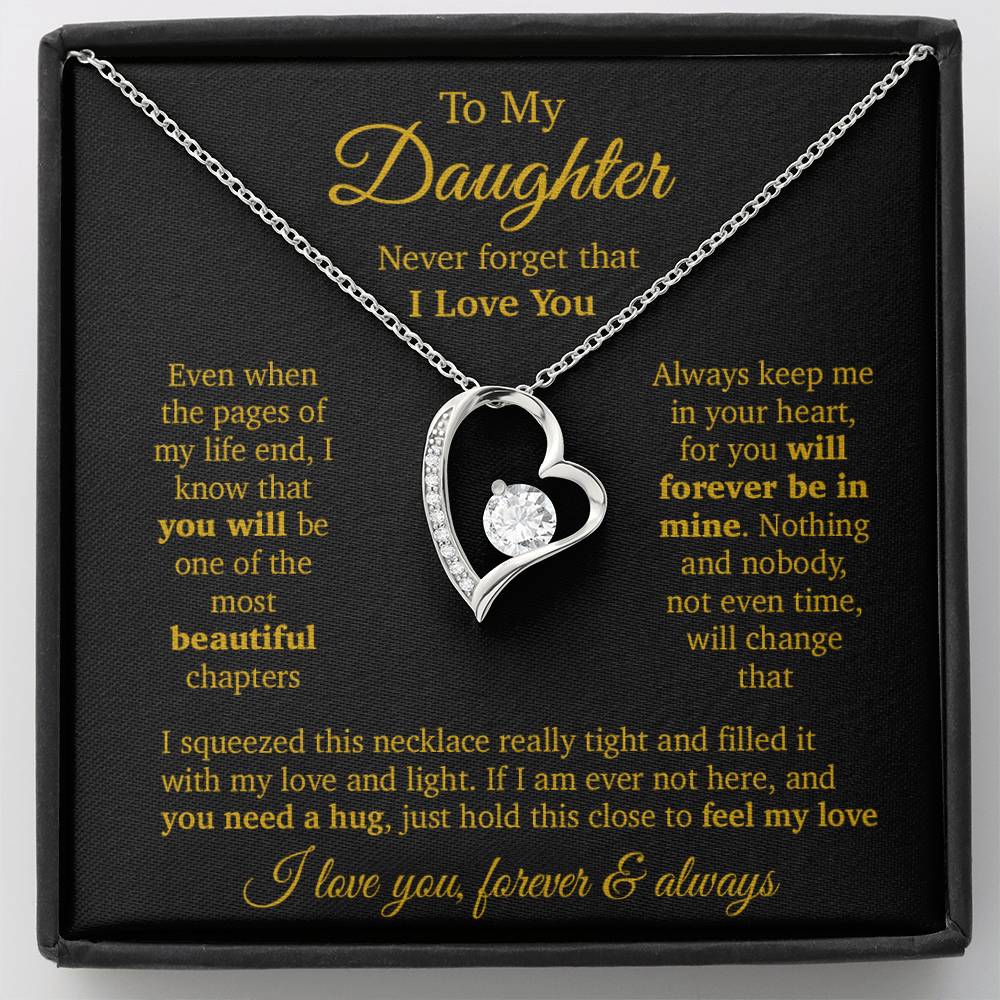 To My Daughter Necklace, Daughter Father Necklace, Daughter Gift From Dad, Mom 11_11