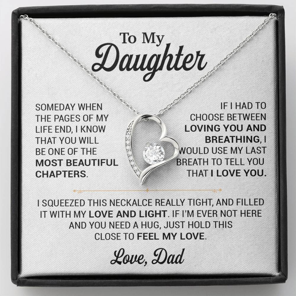 To My Daughter Necklace, Gift for Daughter from Dad, Daughter Father Necklace 2_11