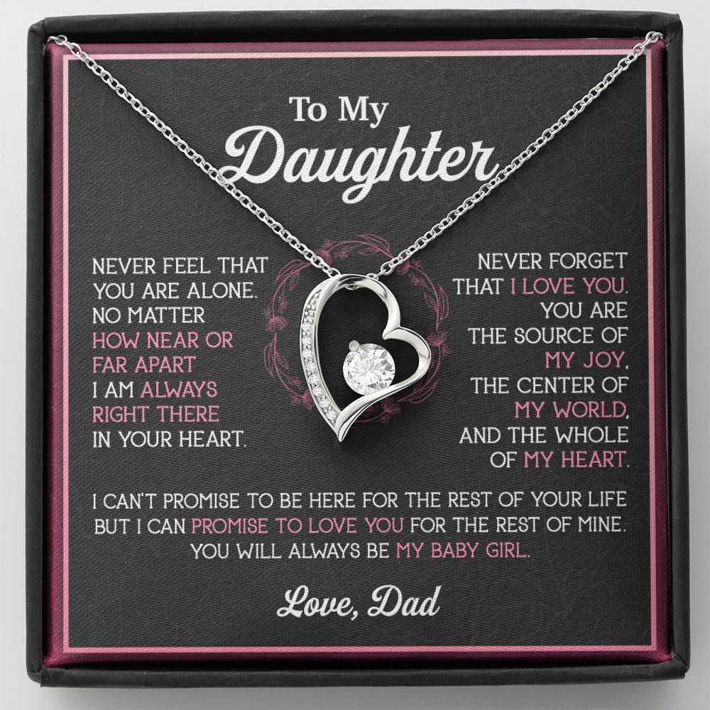 To My Daughter Necklace, Gift for Daughter from Dad, Father Daughter Necklace 12_11