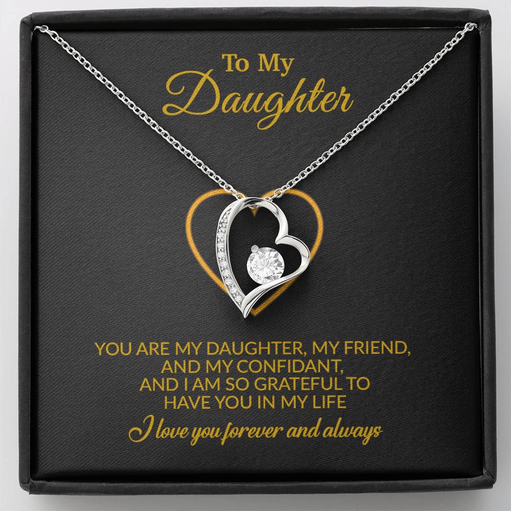 To My Daughter Necklace, Gift for Daughter from Mom, Mother Daughter Necklace