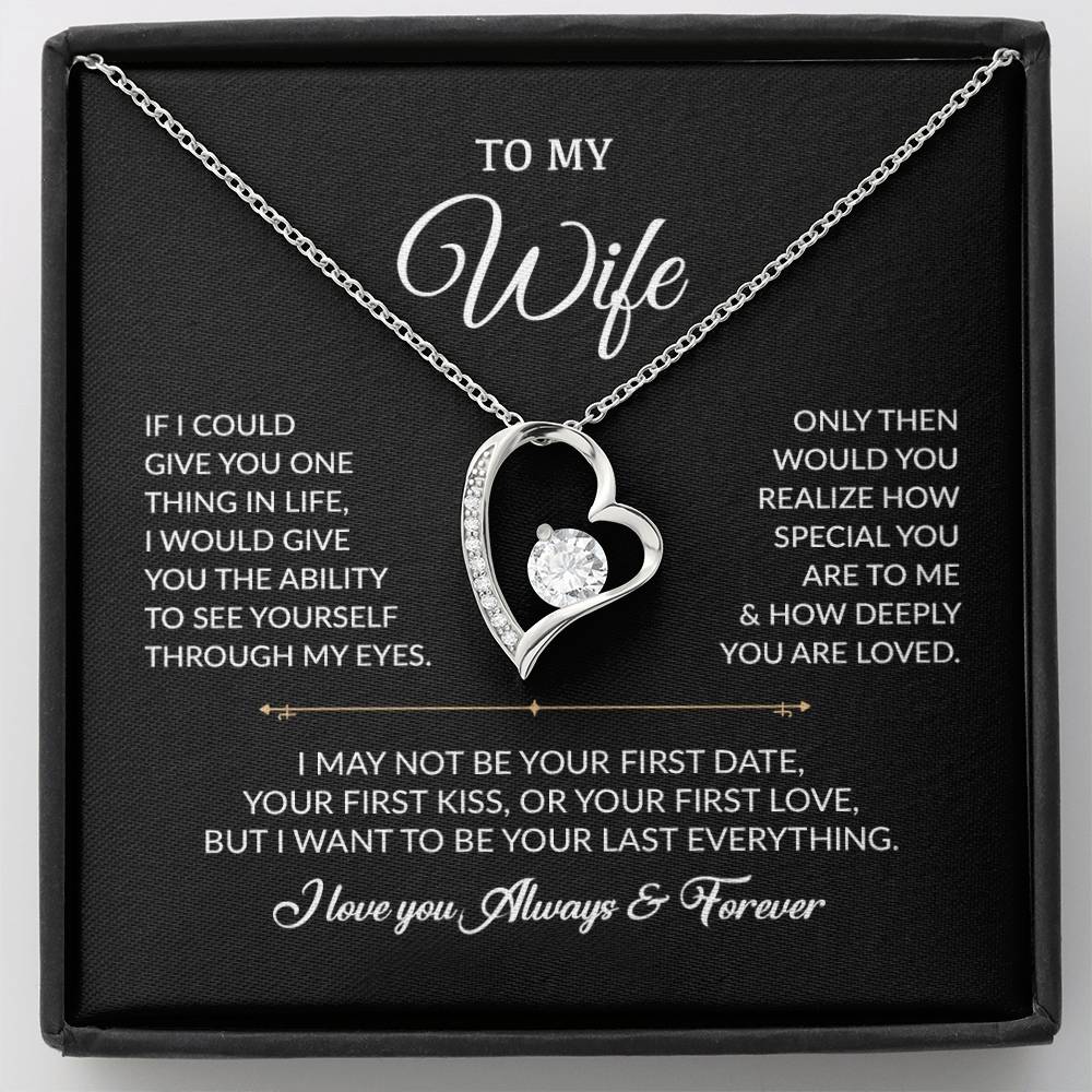 To My Wife Necklace, Gift For Wife, Anniversary Gift For Wife, Necklace For Wife
