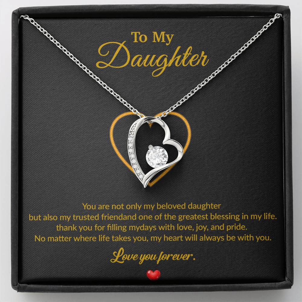 To My Daughter Necklace, Gift for Daughter from Dad, Father Daughter Necklace