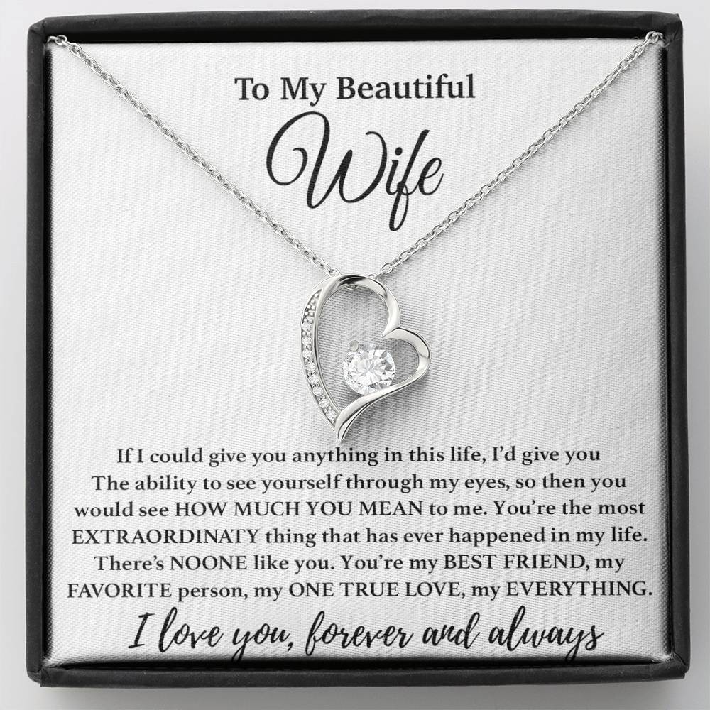 To My Wife Necklace, Gift From Husband, Anniversary Jewelry Gifts Wife 1_4