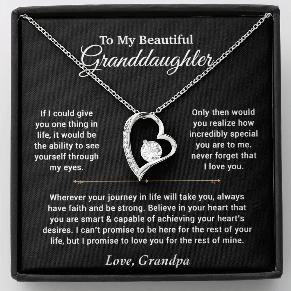 To My Granddaughter Necklace, Birthday Gift For Granddaughter, Birthday Gifts