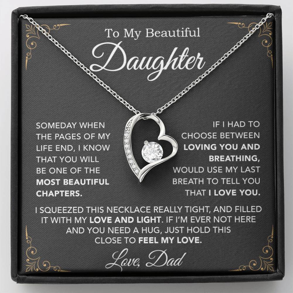 To My Daughter Necklace, Daughter Father Necklace, Daughter Gift From Dad 29_8