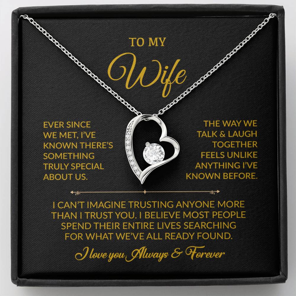 To My Wife Necklace, Gift For Wife, Anniversary Gift For Wife, Necklace For Wife