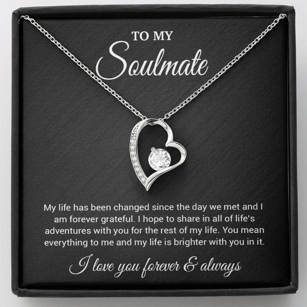 To My Soulmate Necklace, Valentines Day Gift, Gift For Wife, Anniversary Gift 1_4