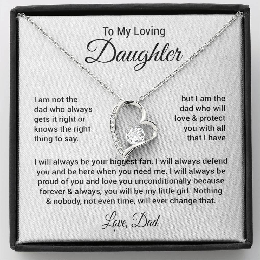To My Daughter Necklace Gift From Dad, Daughter Gift, Father Daughter Necklace 23_8