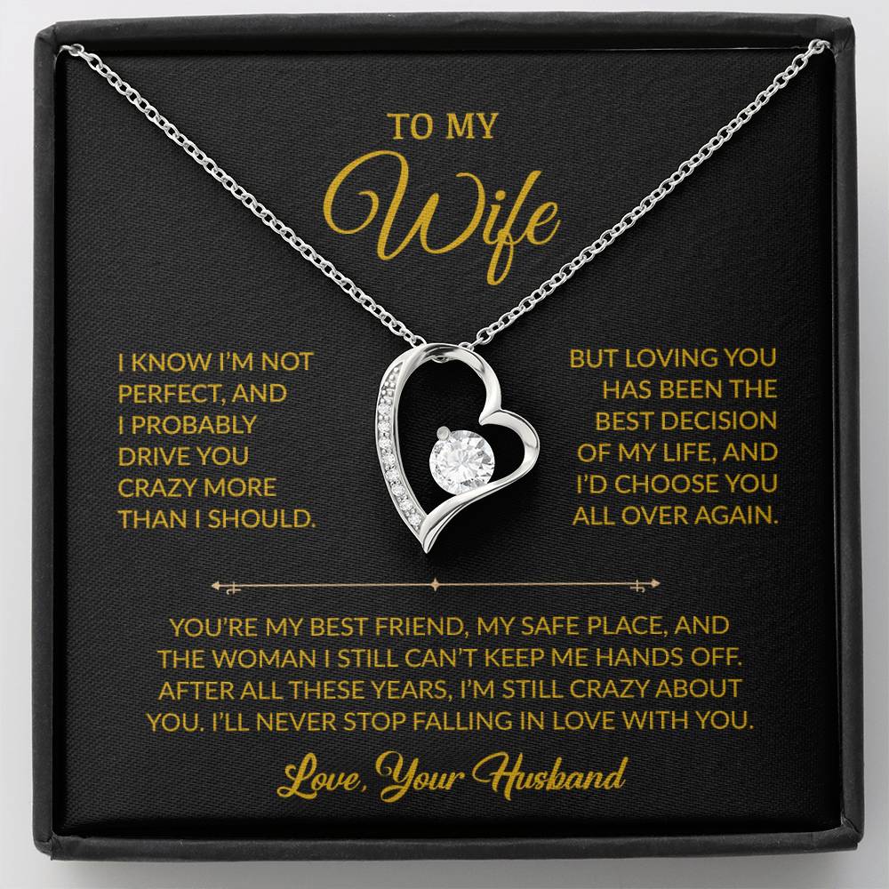 To My Wife Necklace, Gift For Wife, Anniversary Gift For Wife, Christmas Gift