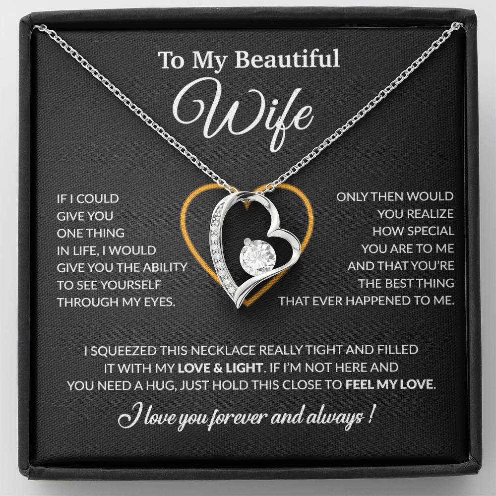 To My Wife Necklace, Christmas Gifts For Women, Anniversary Gift For Wife 22_12_Black