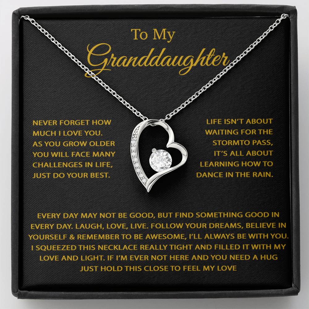 To My Granddaughter Necklace, Birthday Gift For Granddaughter, Birthday Gifts 26_9
