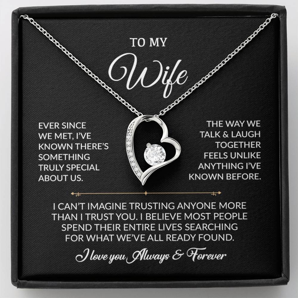 To My Wife Necklace, Gift For Wife, Anniversary Gift For Wife, Necklace For Wife