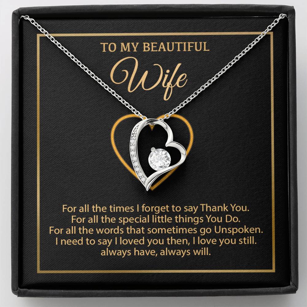 To My Wife Necklace, Gift For Wife, Anniversary Gift For Wife, Necklace For Wife 1_1