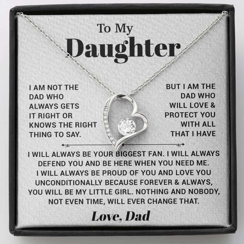 To My Daughter Necklace, Gift for Daughter from Dad, Father Daughter Necklace 4_10
