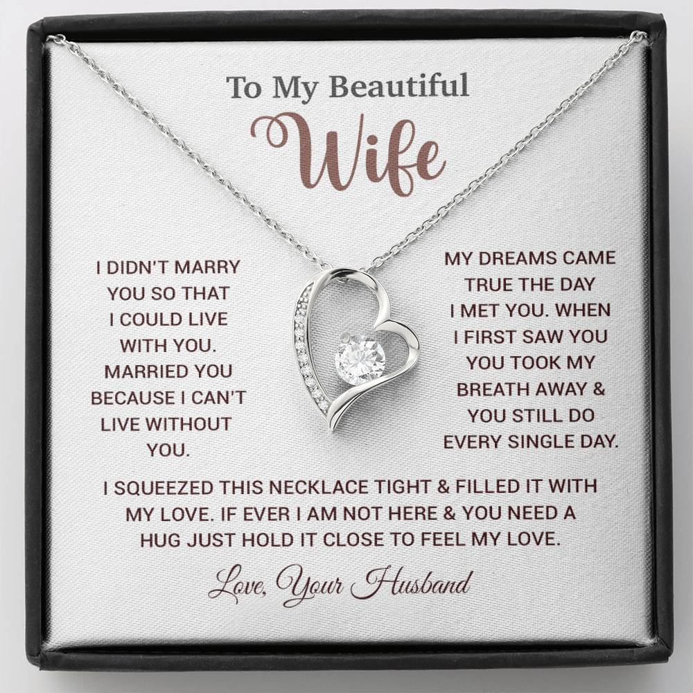 To My Wife Necklace, Wife Gift From Husband, Wife Husband Necklace, Christmas Gift 26_10