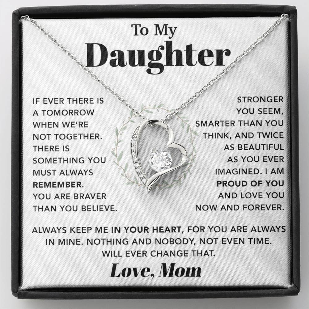 To My Daughter Necklace, Gift for Daughter from Mom And Dad, Mother Daughter Necklace 6_10