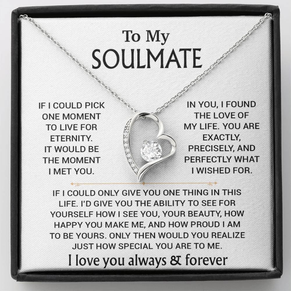 To My Soulmate Necklace, Soulmate Gift, Gift For Girlfriend, Christmas Gift 27_8_WHITE