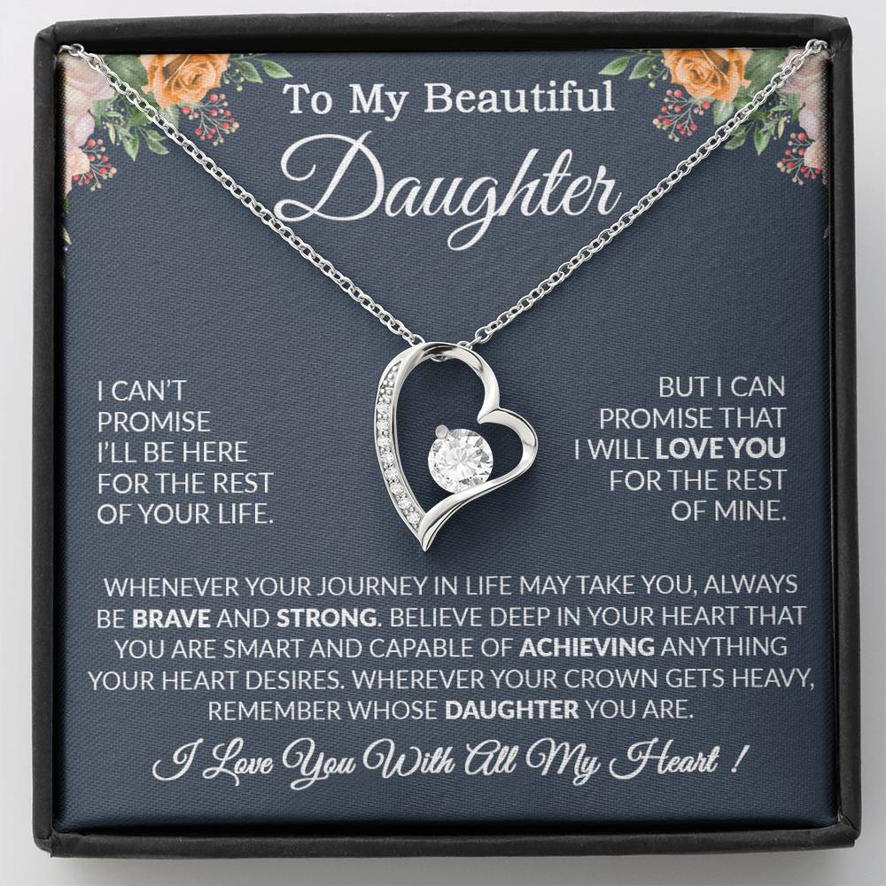 To My Daughter Necklace Gift From Dad, Daughter Gift, Father Daughter Necklace 14_9