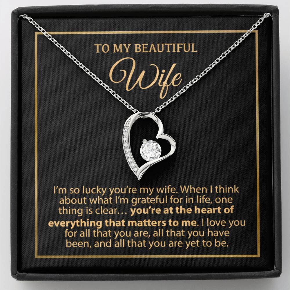 To My Wife Necklace, Vanlentines Gifts For Women, Anniversary Gift For Wife 5_1_Gold