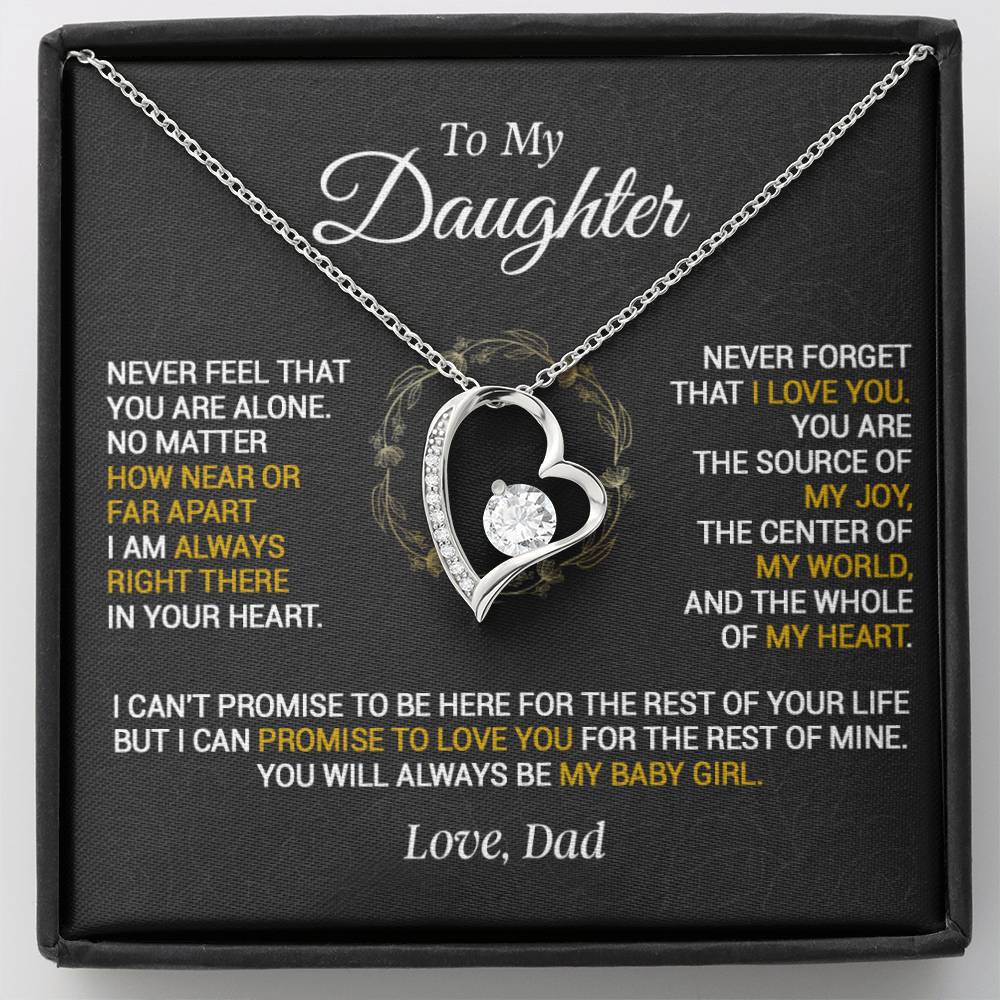 To My Daughter Necklace, Gift for Daughter from Dad, Daughter Father Necklace 23_1