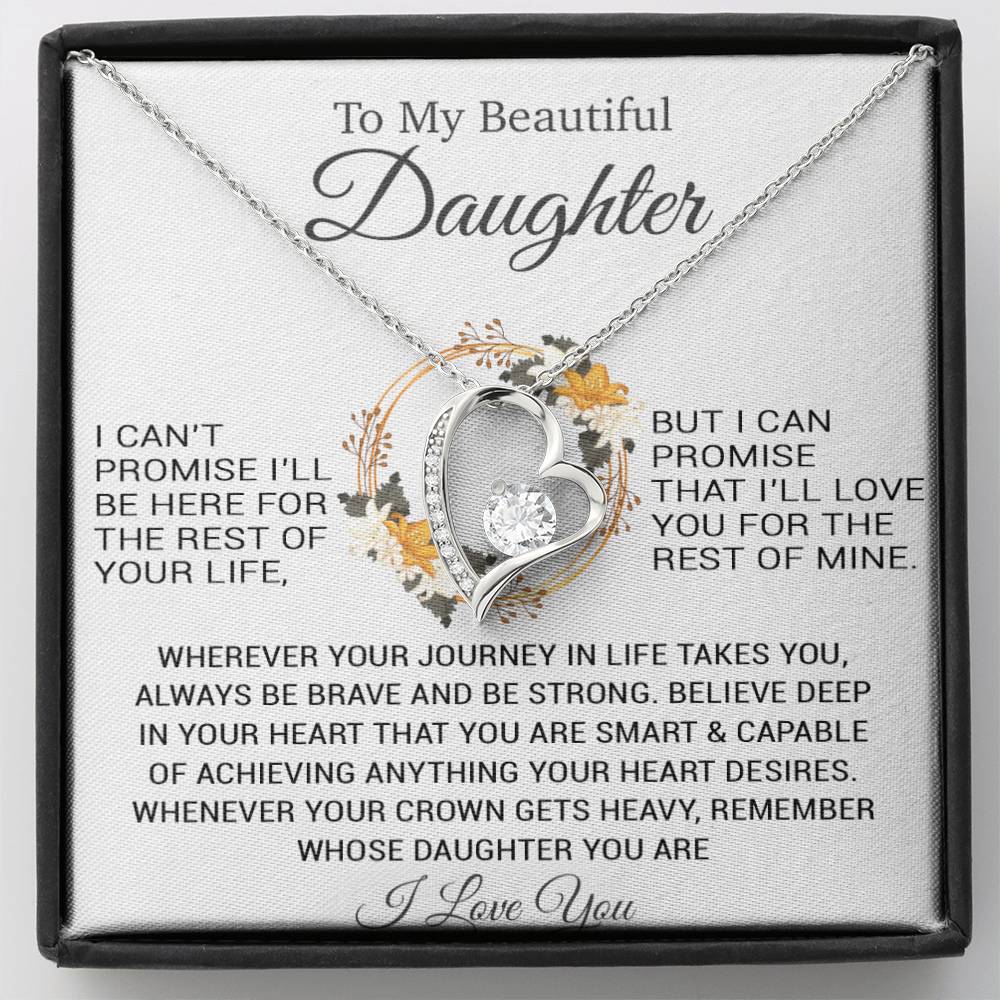 To My Daughter Necklace, Christmas Gift For Daughter, Daughter Gifts From Dad
