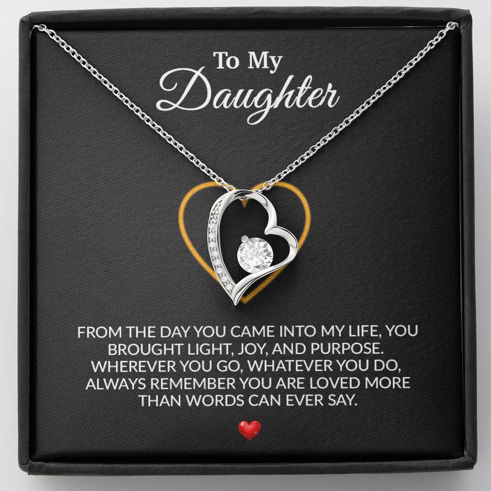 To My Daughter Necklace, Gift for Daughter from Dad, Father Daughter Necklace