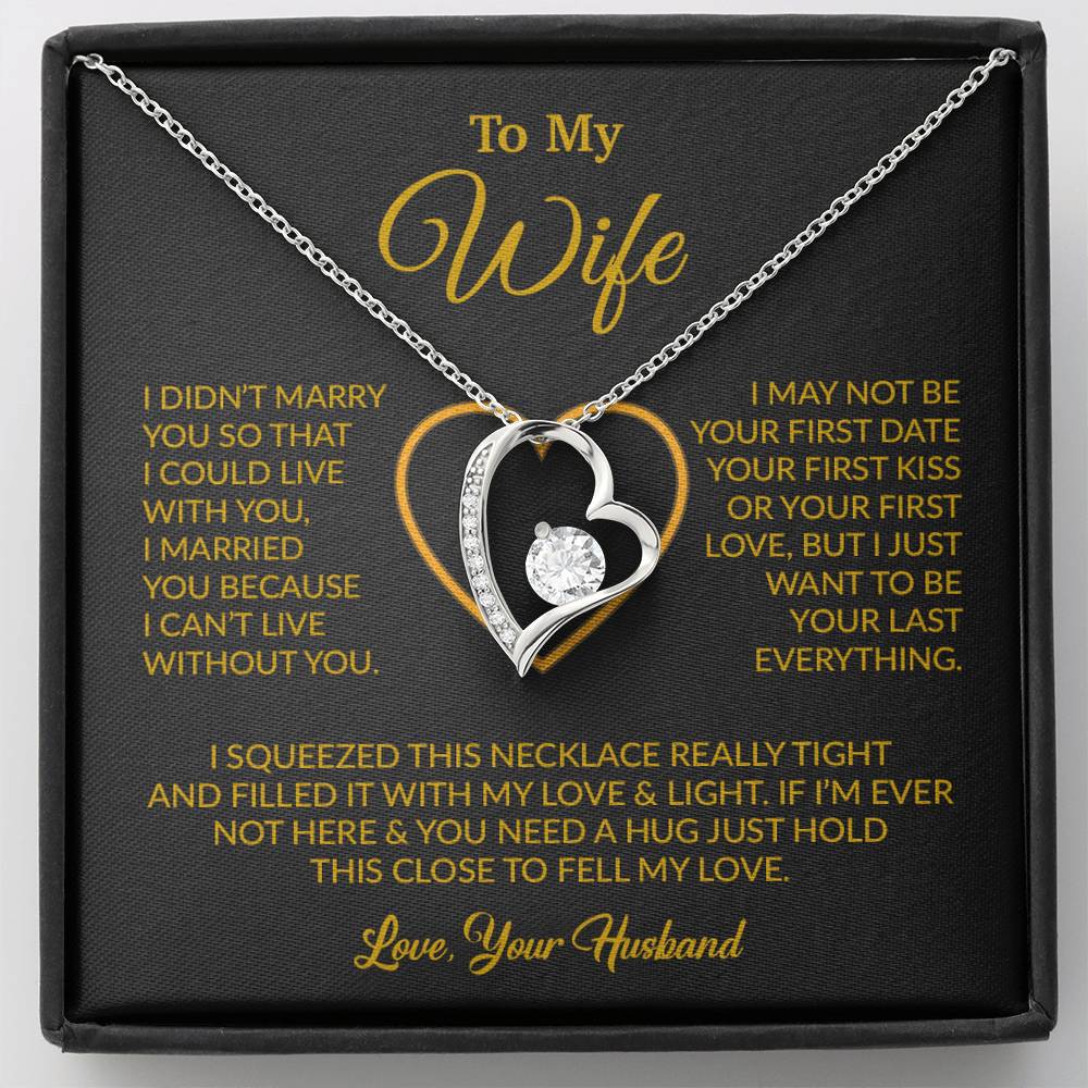 To My Wife Necklace, Christmas Gifts For Women, Anniversary Gift For Wife 5_12_Gold