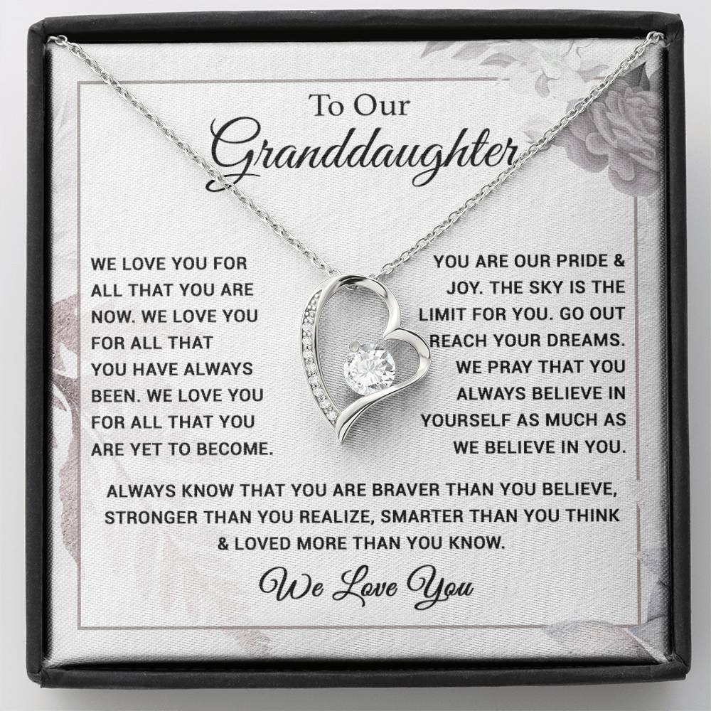 To Our Granddaughter Necklace, Xmas Birthday Gift For Granddaughter from Grandma 28_8