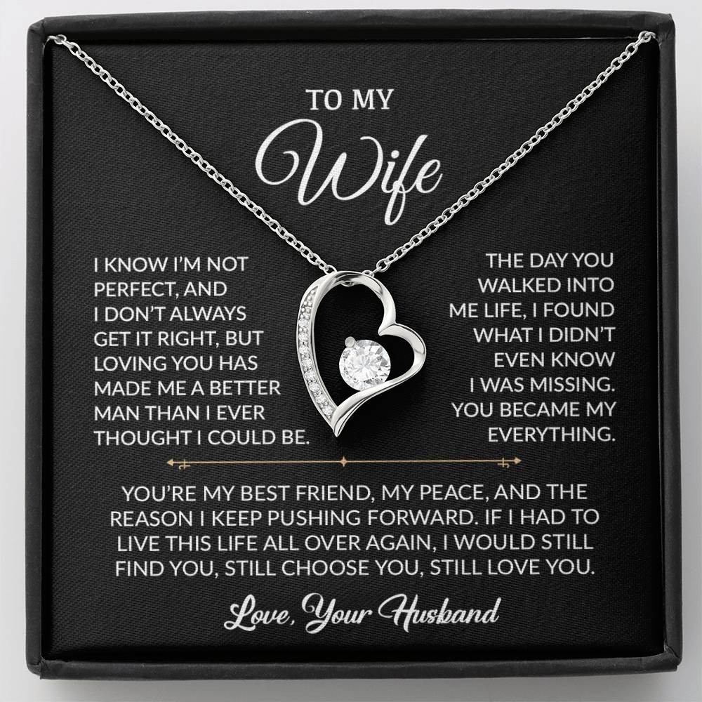 To My Wife Necklace, Gift For Wife, Anniversary Gift For Wife, Necklace For Wife