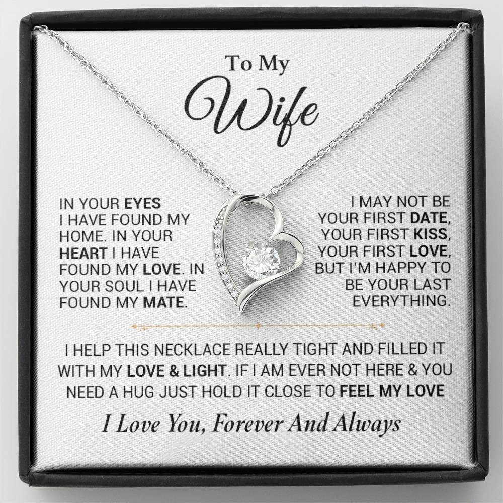 To My Wife Necklace, Anniversary Gift For Wife, Wife Birthday, Gift For Wife 24_7