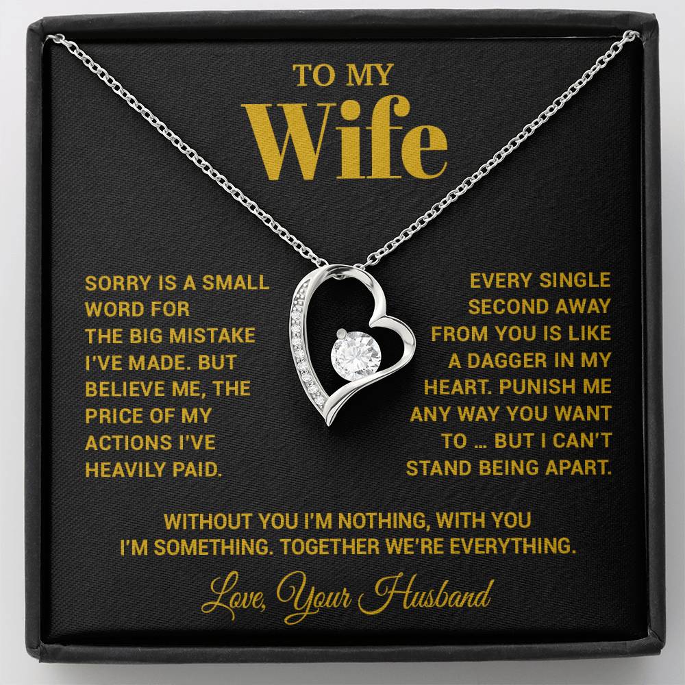 To My Wife Necklace, Christmas Gifts For Women, Anniversary Gift For Wife 15_10_Gold