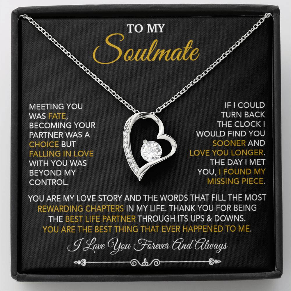 To My Soulmate Necklace, Soulmate Gift, Gift For Girlfriend, Christmas Gift 15_10
