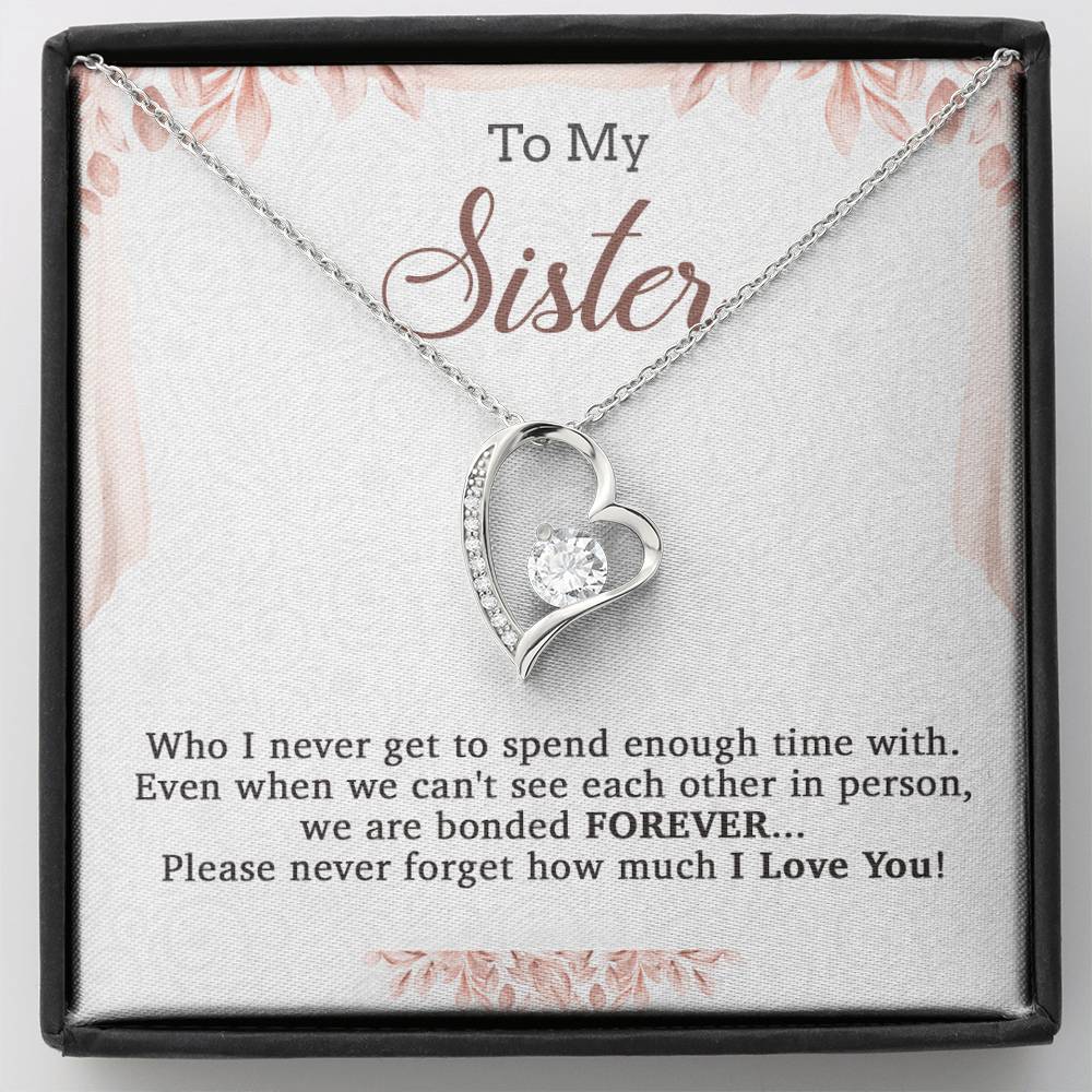 To My Sister Necklace, Brother to Sister, Birthday gift For Sister from Brother 20_7